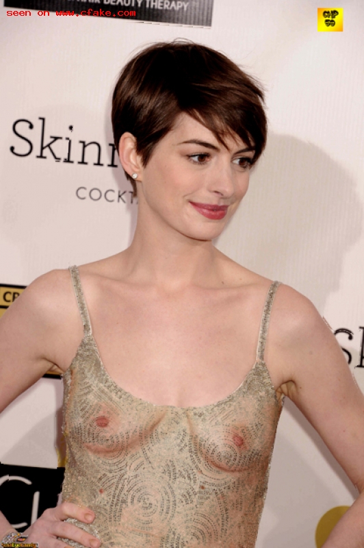 Anne Hathaway X-Ray Nude See Through photos