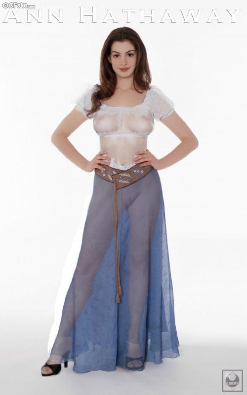 Anne Hathaway X-Ray Nude See Through photos