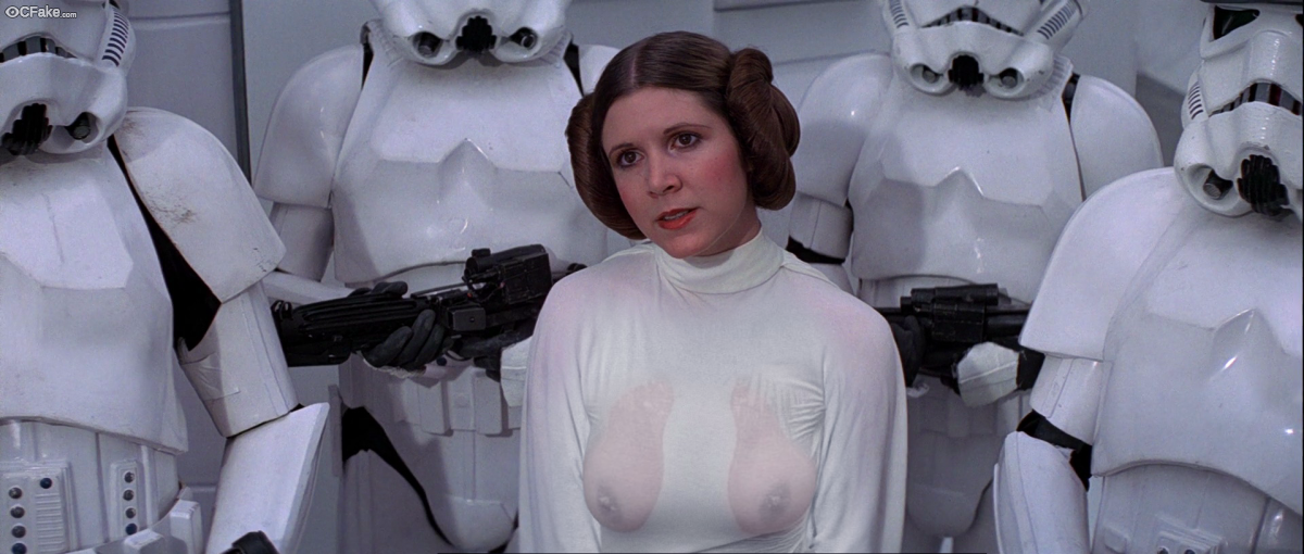 Carrie Fisher X-Ray Nude See Through photos