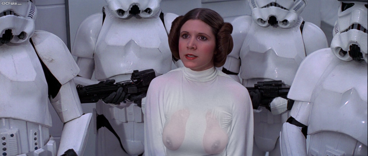 Carrie Fisher X-Ray Nude See Through photos